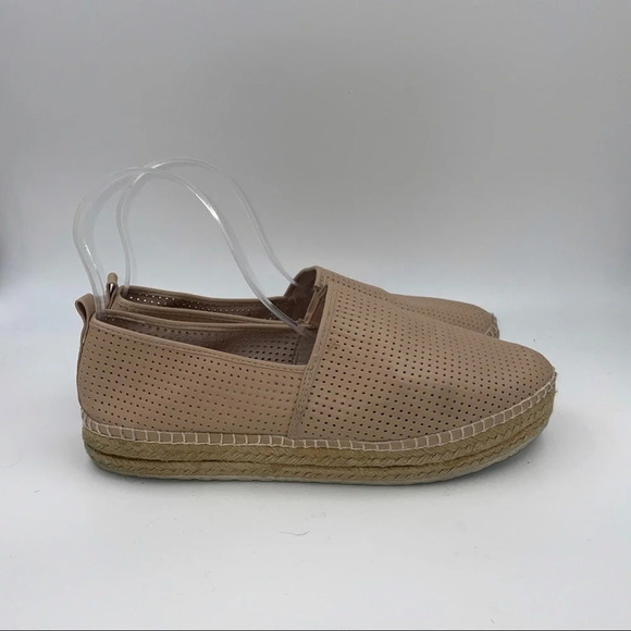 Steve Madden Shoes - Steve Madden Choppur perforated tan platform flat espadrilles slides